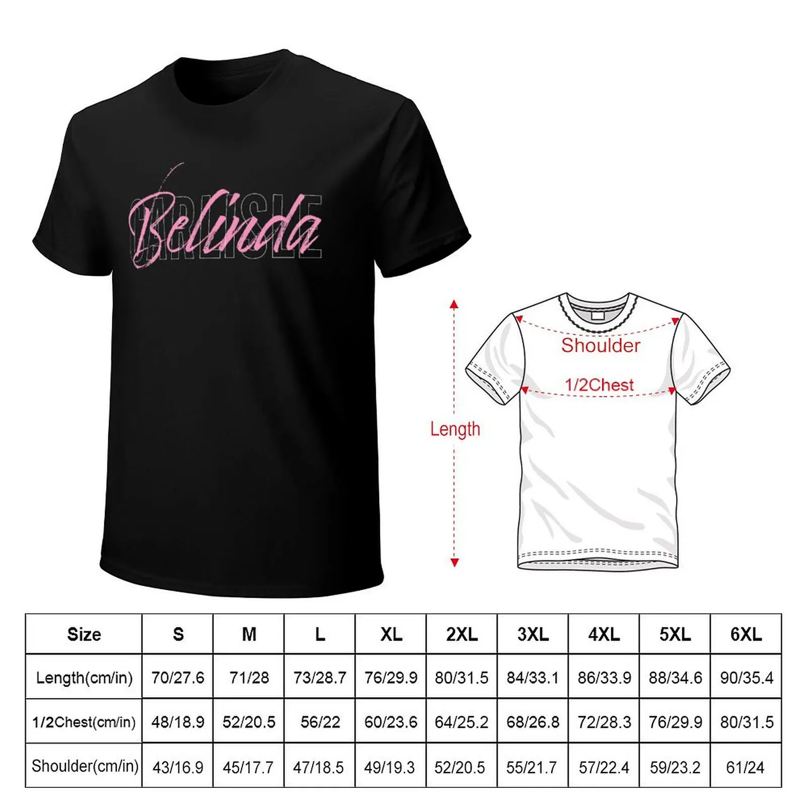 Belinda Carlisle ~ It's All In The Name T-Shirt man t shirt cotton high quality T-Shirt