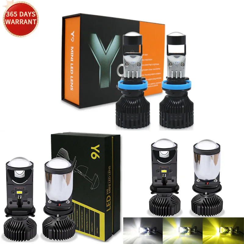 

Super Bright Mini Canbus H4 9006 H7 H8 LED Lens Projetor Laser Car Headlight Fog Lights Lamp Automobles Bulb 6000k White