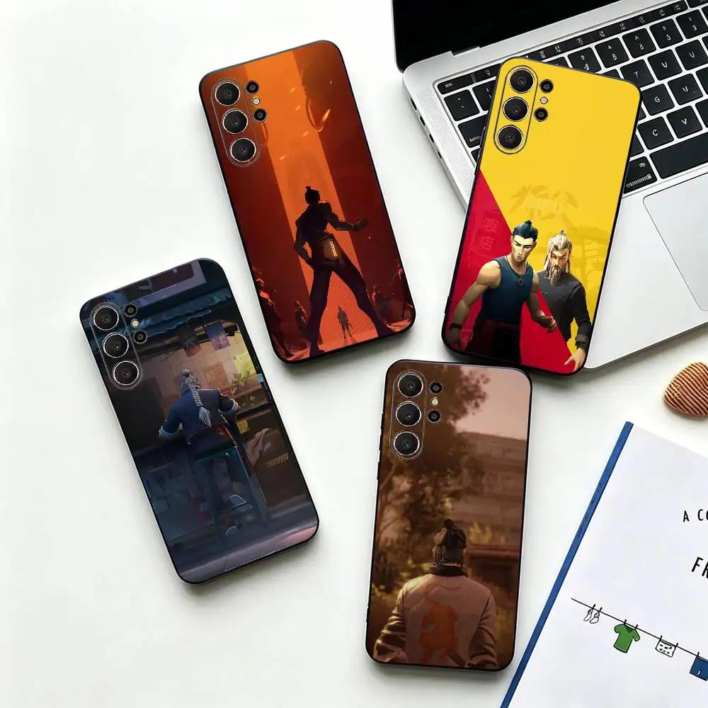 Game-S-SIFUU ART Phone Case For Samsung S26,S24,S21,S22,Plus S23,S30,Ultra,S20,Fe,Black Soft Silicone
