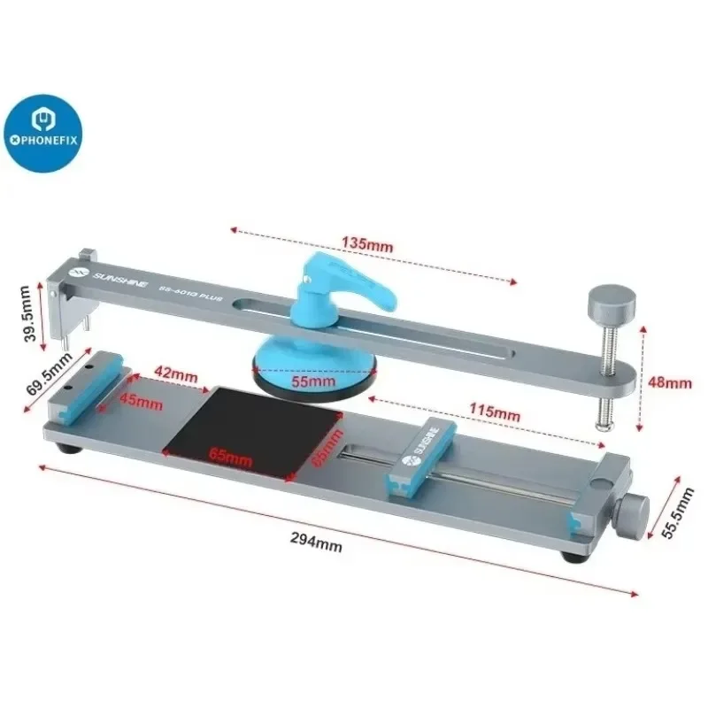 RELIFE S-601G Plus Phone Screen Pry Opening No Heating Strong Sucktion Adjusted Freely Quick Clamp Fixture Display Removal Tools