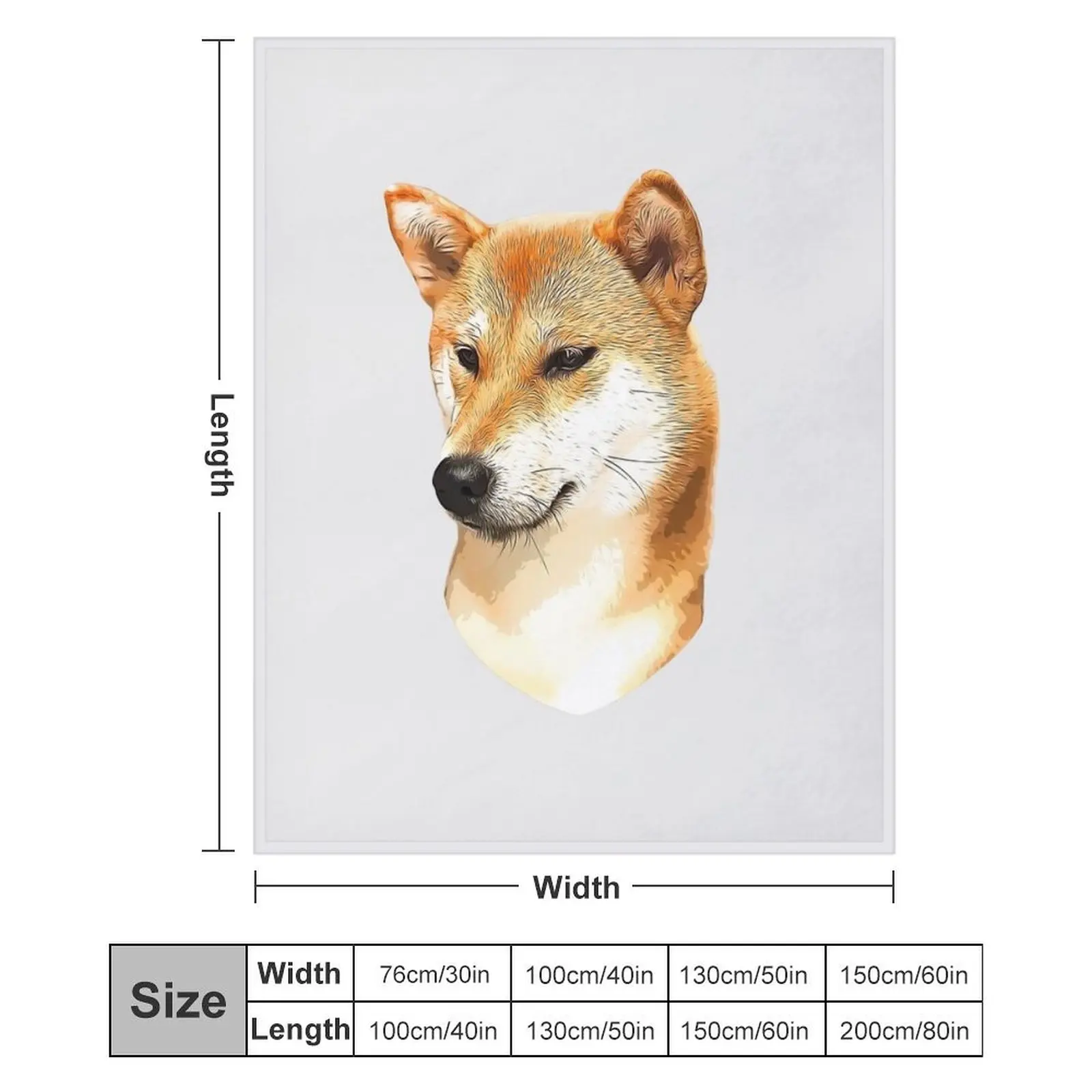 Shiba Inu Stunning Dog! Throw Blanket