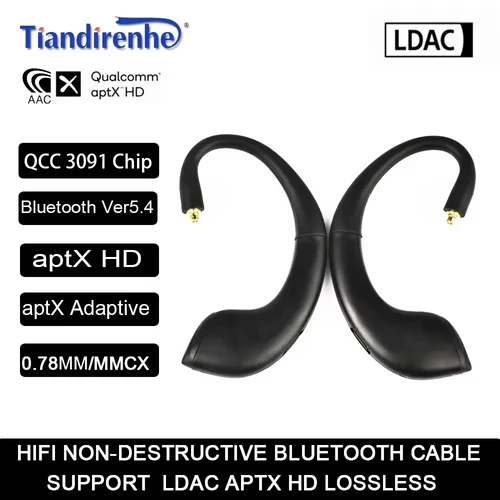 Tiandirenhe-Bluetoothワイヤレスヘッドセット,qcc3091,APT-X,ldac,aptx,hd,aac,hifi,0.78 mmcx,tws