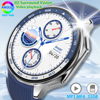 DT Watch X AMOLED 32GB Smartwatch Waterproof Men Smart Watch Bluetooth Call Connect Headphones TWS Music 3D UI Mode Video 2024