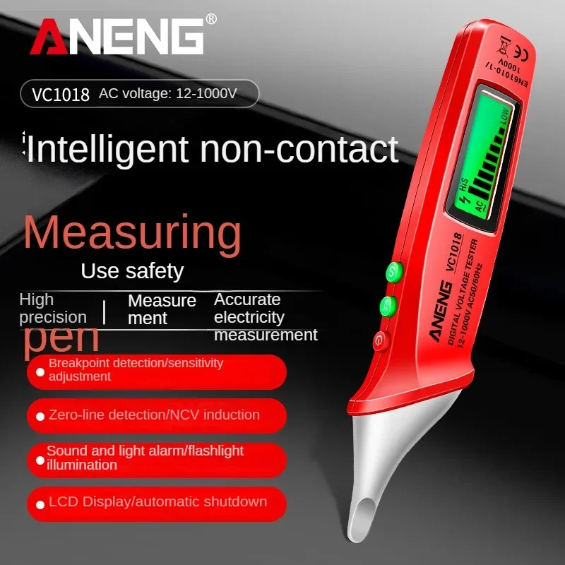 

ANENG VC1017 1018 Intelligent Digital Display Electric Test Pen Electrician Zero Live Wire Detection Induction Electric Pen