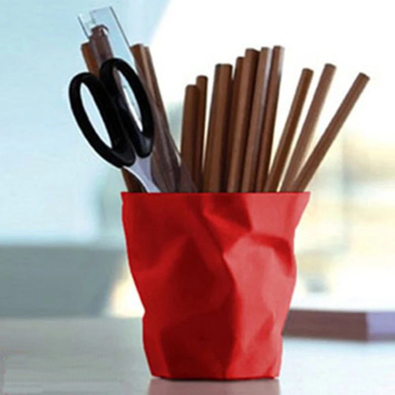 3 Color Pen Pencil Pin Gel Pen Ball Piont Pen Desk Decoration Organizer Stationery Holder, Pen Holder,Flower Pot image 3