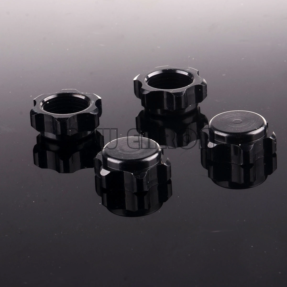 NEW ENRON 4P Aluminum 17MM Wheel Rim Hub Nuts Cover 81212 RC 1/8 Dust Proof Upgrade Part 80123 1:8