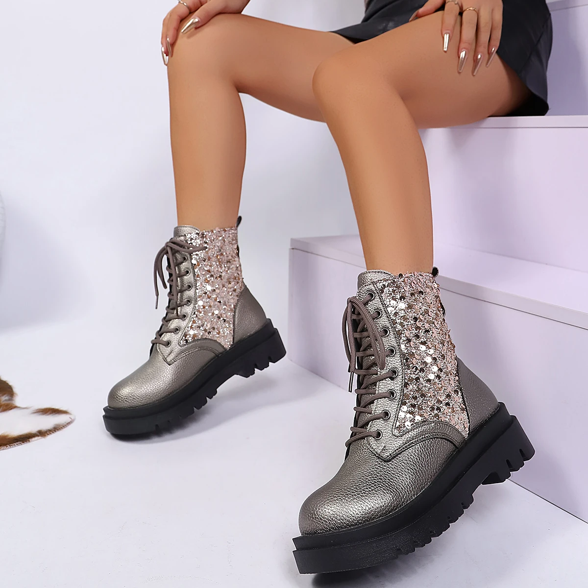 Sepatu Bot Platform Anti-Selip - Outdoor Lighting Round ulasan dan harga