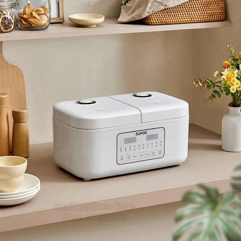Dual Control Rice Cooker Double Gallbladder Multifunctional Electric Cooker 4L Multicooker Appliances Cooking Pot For Home