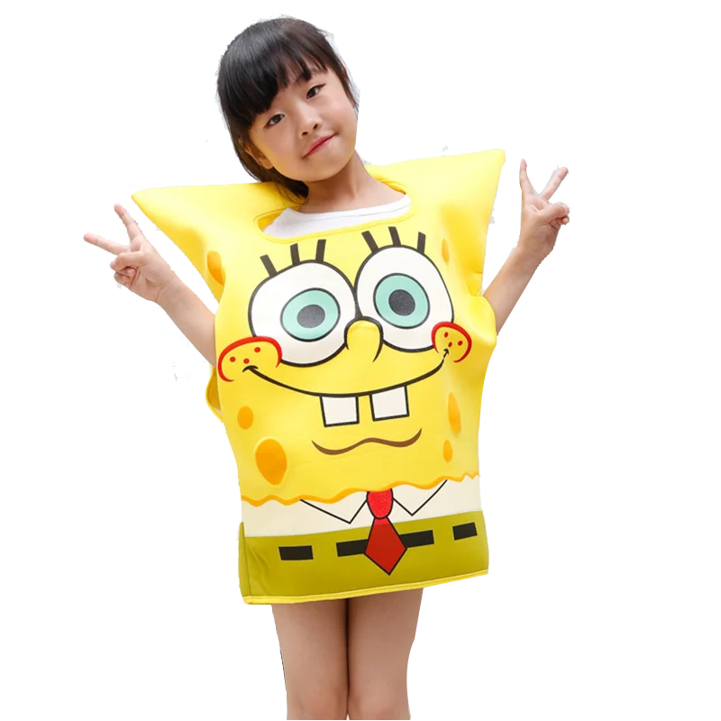 SpongeBob SquarePants Children Costume Performance Clothing Dress Up Cosplay Sponge Baby Fashion Cartoon Anime Party Clothing