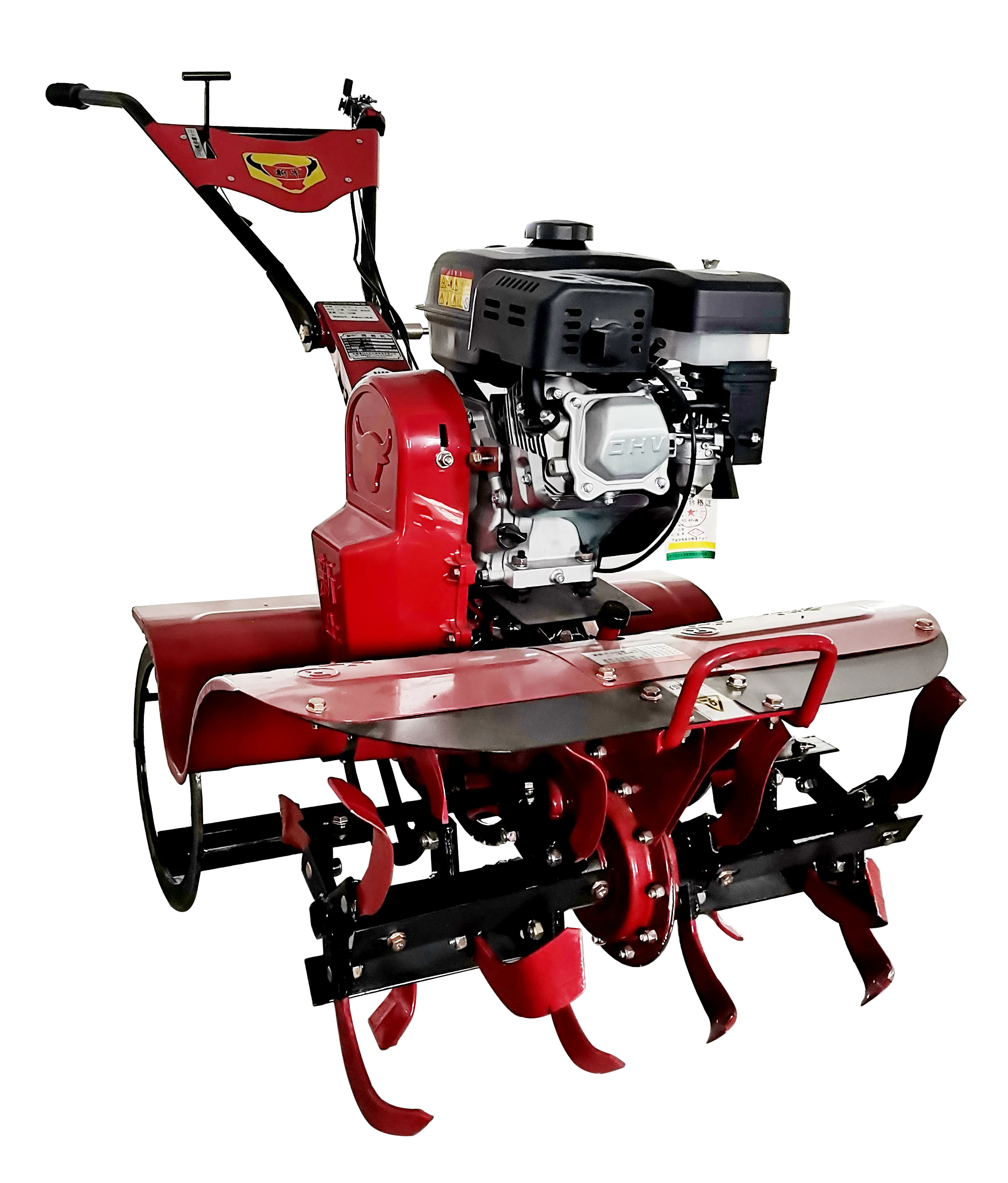 9 horsepower diesel engine 4-stroke 4WD farm and garden powered tiller