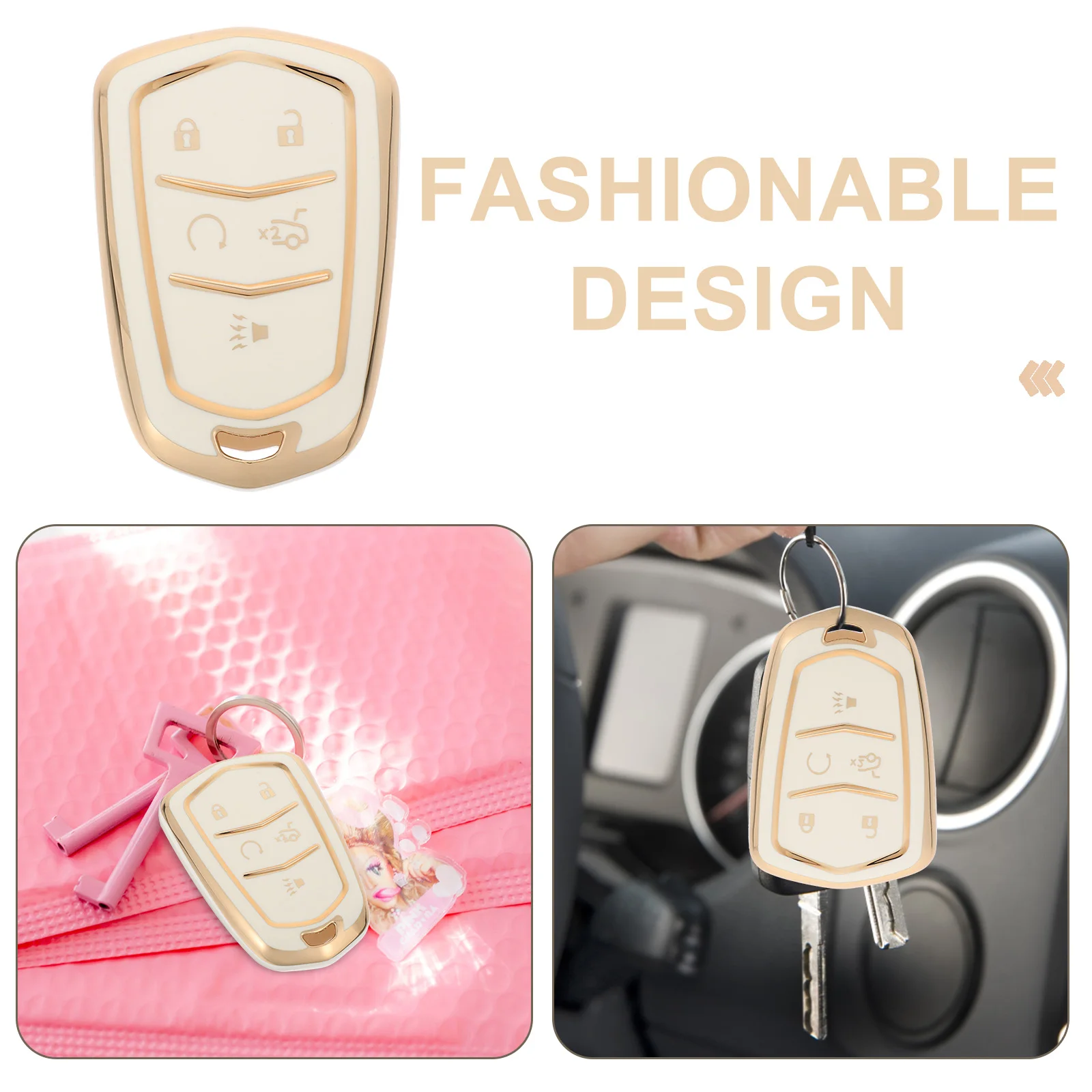 

Fob Cover Tpu Protector Durable Scratch Resistant Flexible Keycase For Car Keys Remote Holder Case Cover Container Storage Car