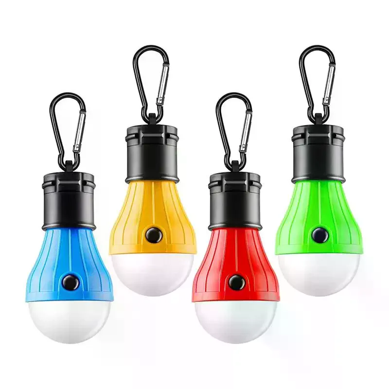 Camping Lantern Outdoor Light Battery Powered Lights Multicolor Waterproof Lighting Mini Portable LED Lamp Bulb Emergency Light