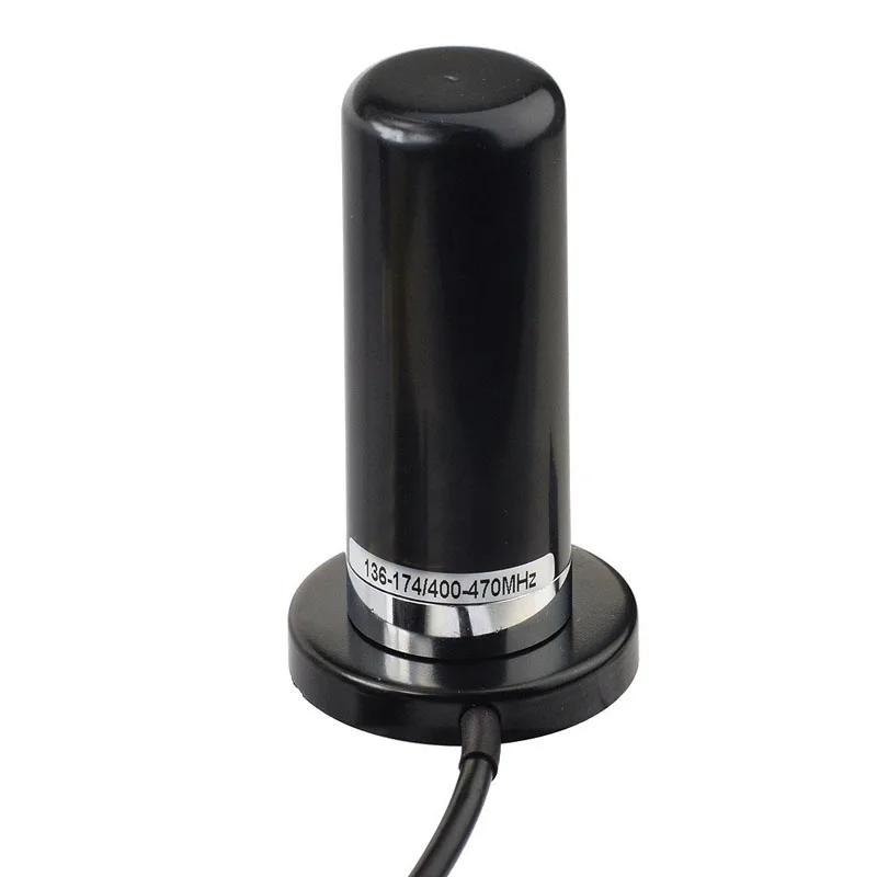 9 см маленькая стальная антенна-пистолет PL-259 с магнитным основанием, внешняя мобильная автомобильная радиоантенна 144/430 МГц, UHF/VHF, двухдиапазонная антенна, антенна