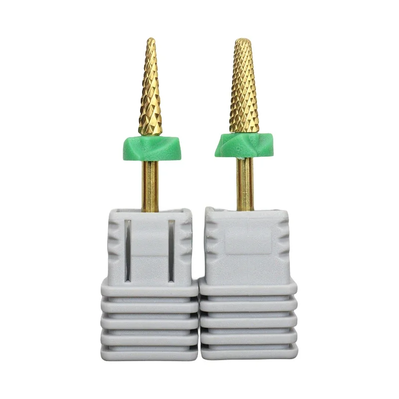 New Titanium Tungsten Carbide Nail Drill Bit Accessory For Electric Manicure Machine Pro Nail Art Salon Tool Remove Gel