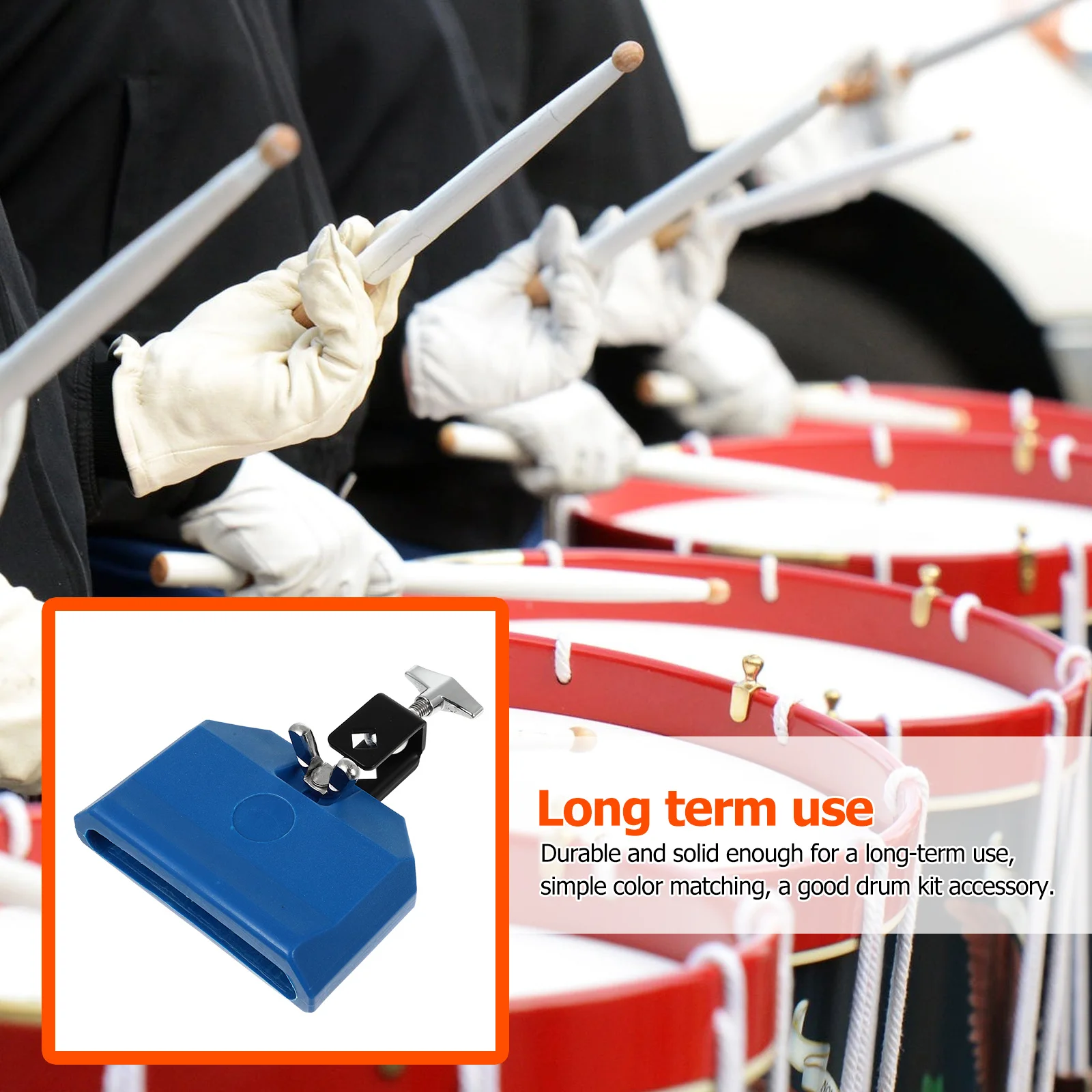 Drum Set Cow Bell High Quality Materials Practical Durable Gift for Musicians Beginners Students Accessory Cowbell for Drum Kit