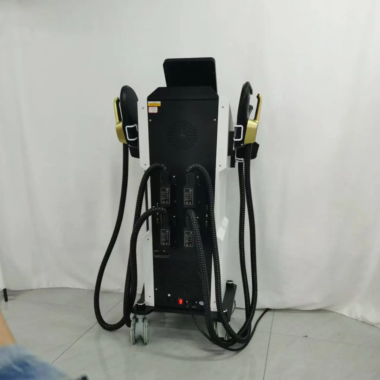 Myoslim 6500 Вт 15 Tesla Neo RF EMS машина для скульптуры тела, технология для похудения, стимуляция мышц, скульптура, складной скул