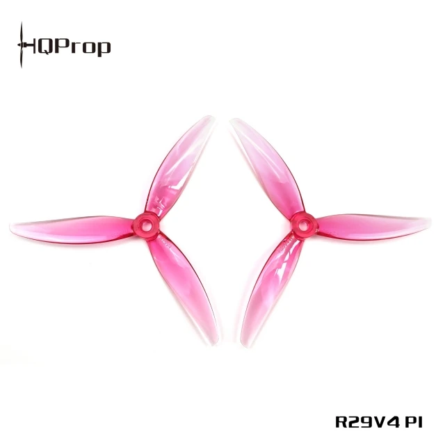 HQProp FlowerPig R29V4 3-Blade Propeller (Set of 4) - Pink