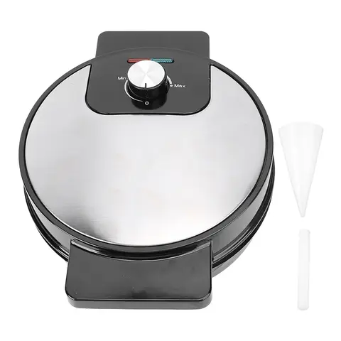 와플 콘 메이커 무한 온도 조절 빠른 가열 비 스틱 아이스크림 콘 메이커 청소가 쉬운 팬케이크 기계