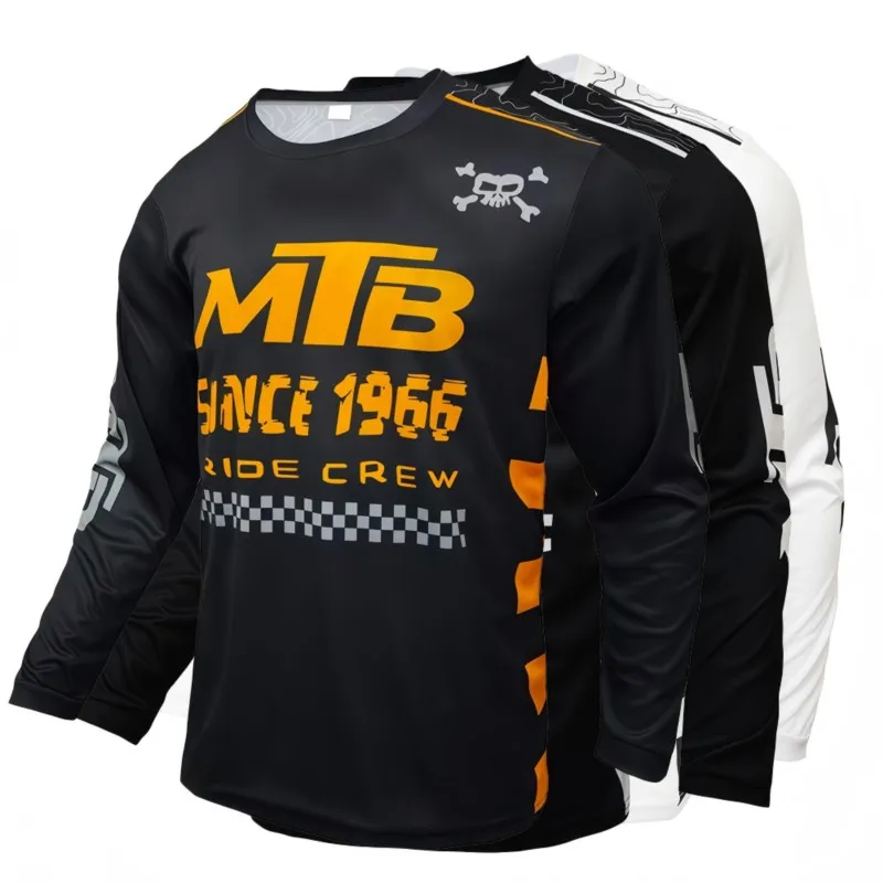 Multi Scene Summer Quick Dry Long Sleeve Outdoor Shirt Odor Resistant Comfort For Cross Bike Motocross Daily Workout