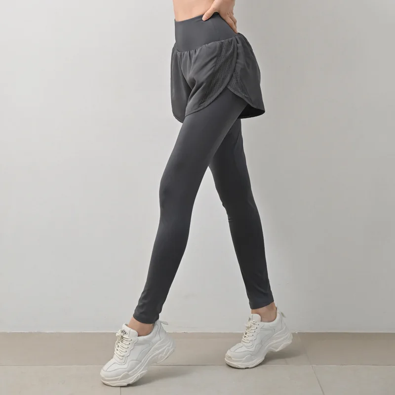 Summer Athletic Navy Women's Gym Leggings with High Waist Tummy Control Butt Lifting Seamless Running Tights Yoga Cooling