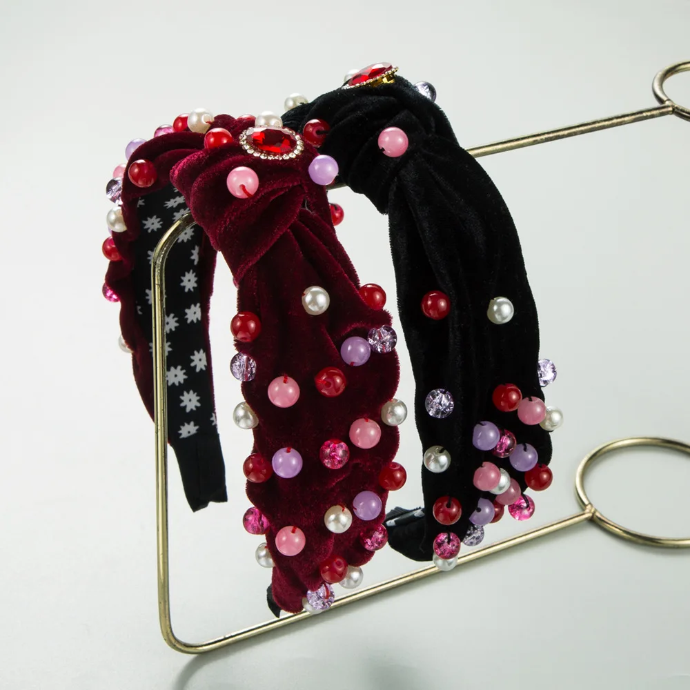nova-tiara-moderna-e-simples-de-flanela-costurada-a-mao-com-cristais-personalizada-de-alta-qualidade-acessorios-de-cabelo-femininos-por-atacado