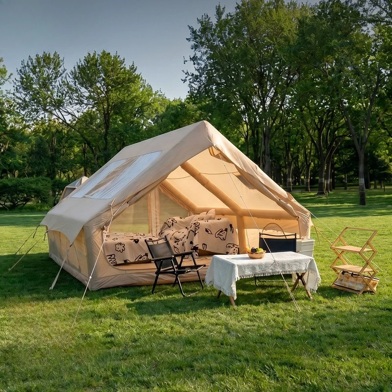 free to build lightweight outdoor inflatable tent two-room parent-child camping tent multi-person self-driving team building