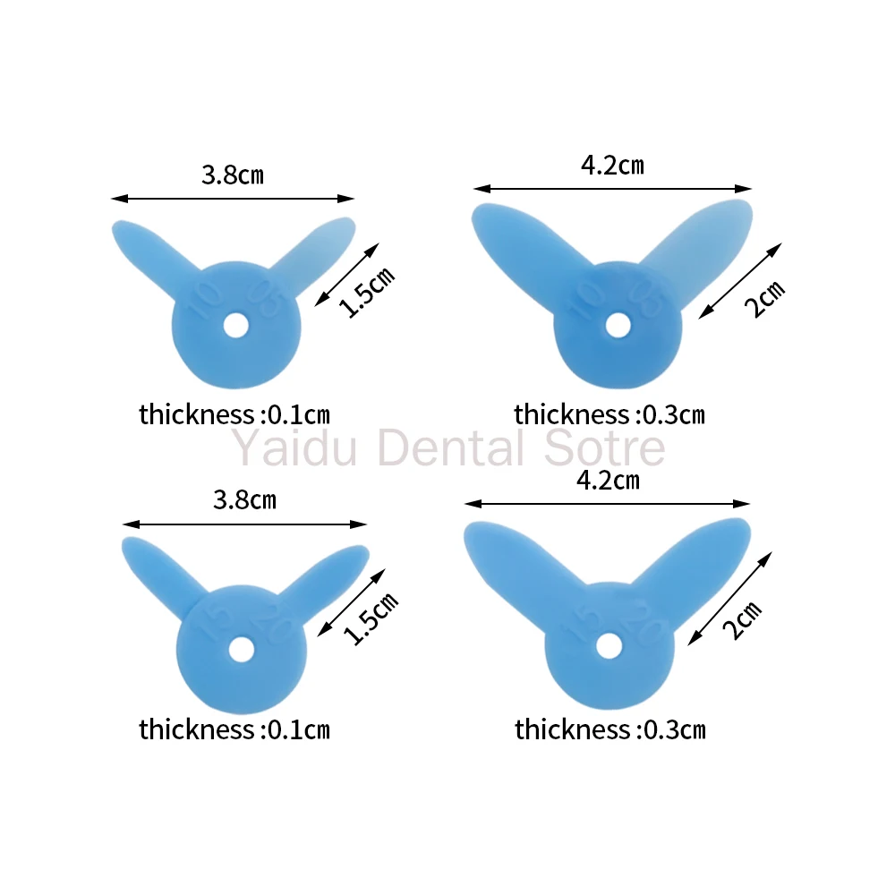 5Boxes 4pcs/kit T Shape Dental Diastema Ruler Gauge Interdental Distance Measuring Tool Auxiliary Instrument for Tooth Wedge