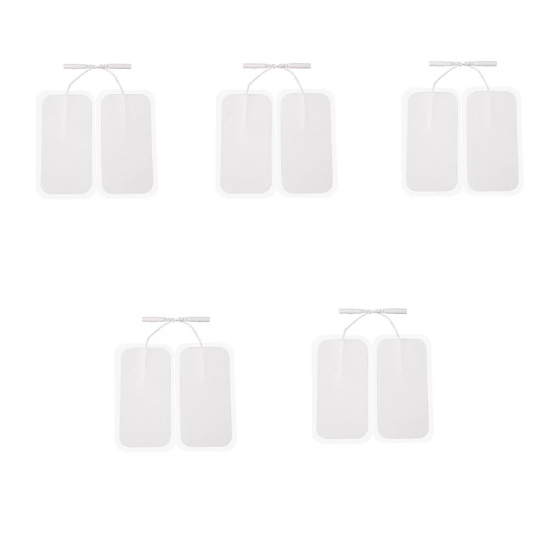 

10 шт., высококачественный стимулятор нервов, силиконовый гель, электродные подушечки, десятки электродов, цифровая терапевтическая машина, массажная вилка 2 мм