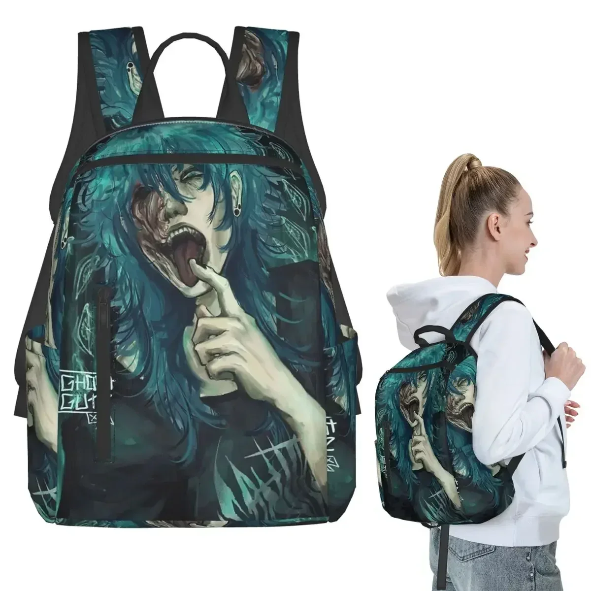 

Sally Face Game Anime SF Horror Sal Fisher Backpack Student BookBag Kids School Bag Laptop Shoulder Bags Boys Girls