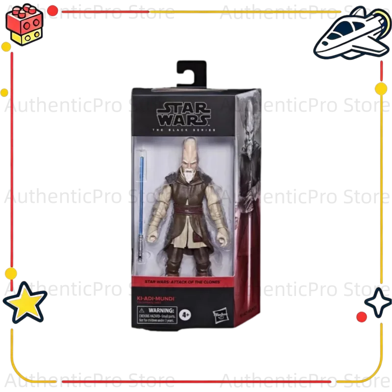 【in-stock】original-hasbro-star-wars-the-black-series-ki‑adi‑mundi-attack-of-the-clones-action-figure-toy-model-gift-collection