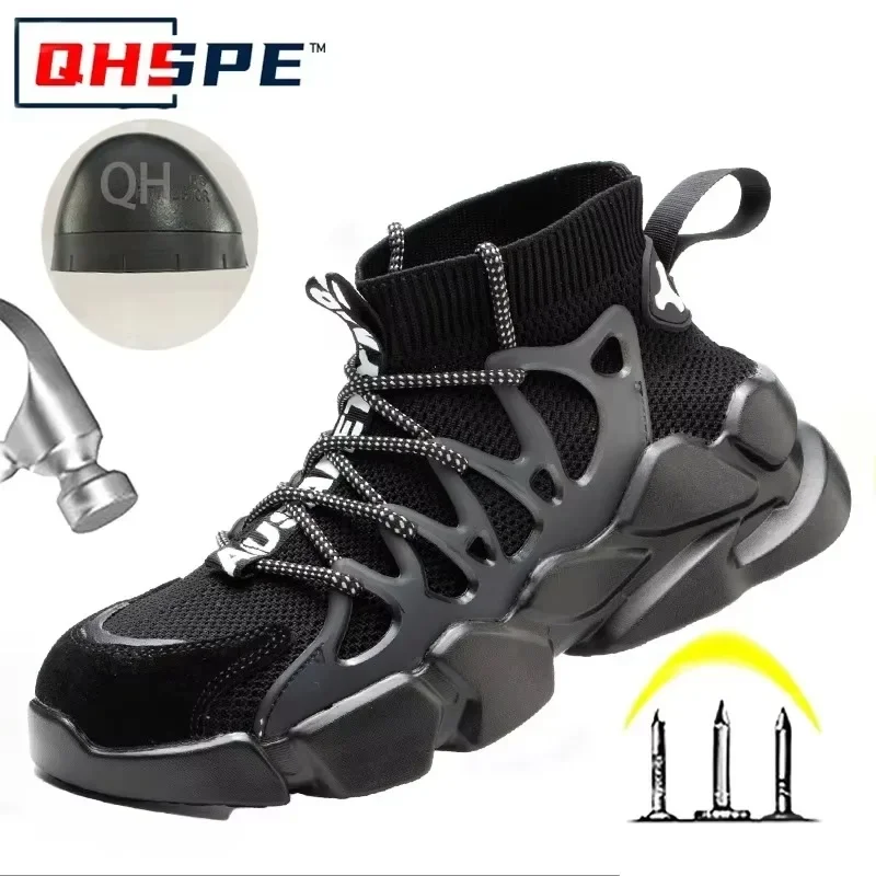 

Anti Smashing and Anti Stabbing Comfortable Lightweight Breathable Heat-insulating High Top All Season Labor Protection Shoes
