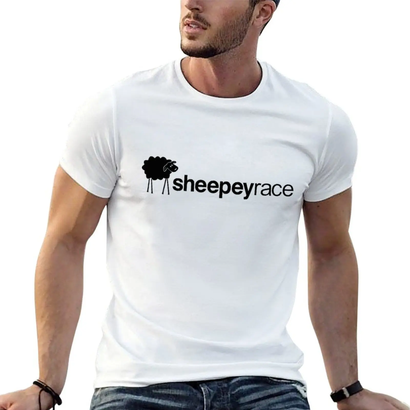 

sheepey race logo T-Shirt man t shirt graphic t shirt man luxury man t shirt designer T-shirt