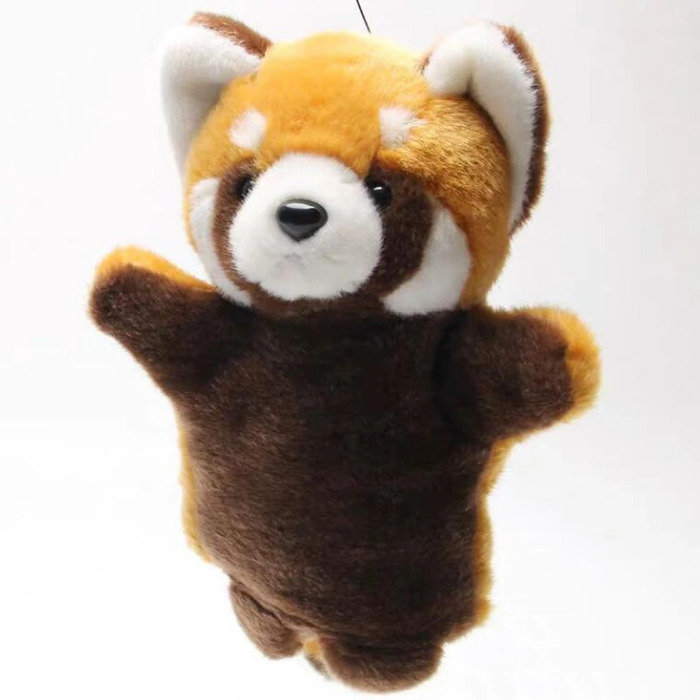 Simulate Panda Tiger Raccoon Hand Puppet Stuffed Plush Toy