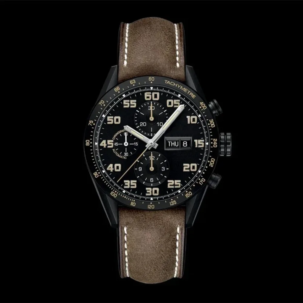 2025vipLuxury Herren Automatik-Mechanische Uhr Edelstahl Mode Schwarz Blau Grün Kalender Geschäftsuhren für Männer