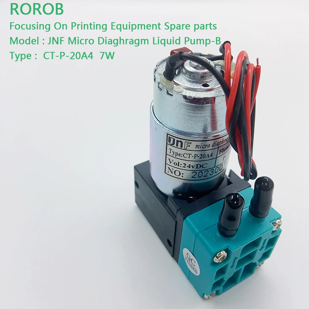 JNF-Bomba de Tinta Líquida Micro Diaghram, Adequado para Flora, Allwin, Witcolor, Sky Color, Impressora Solvente, Outro Equipamento Jacto de Tinta, 24V DC, 7W