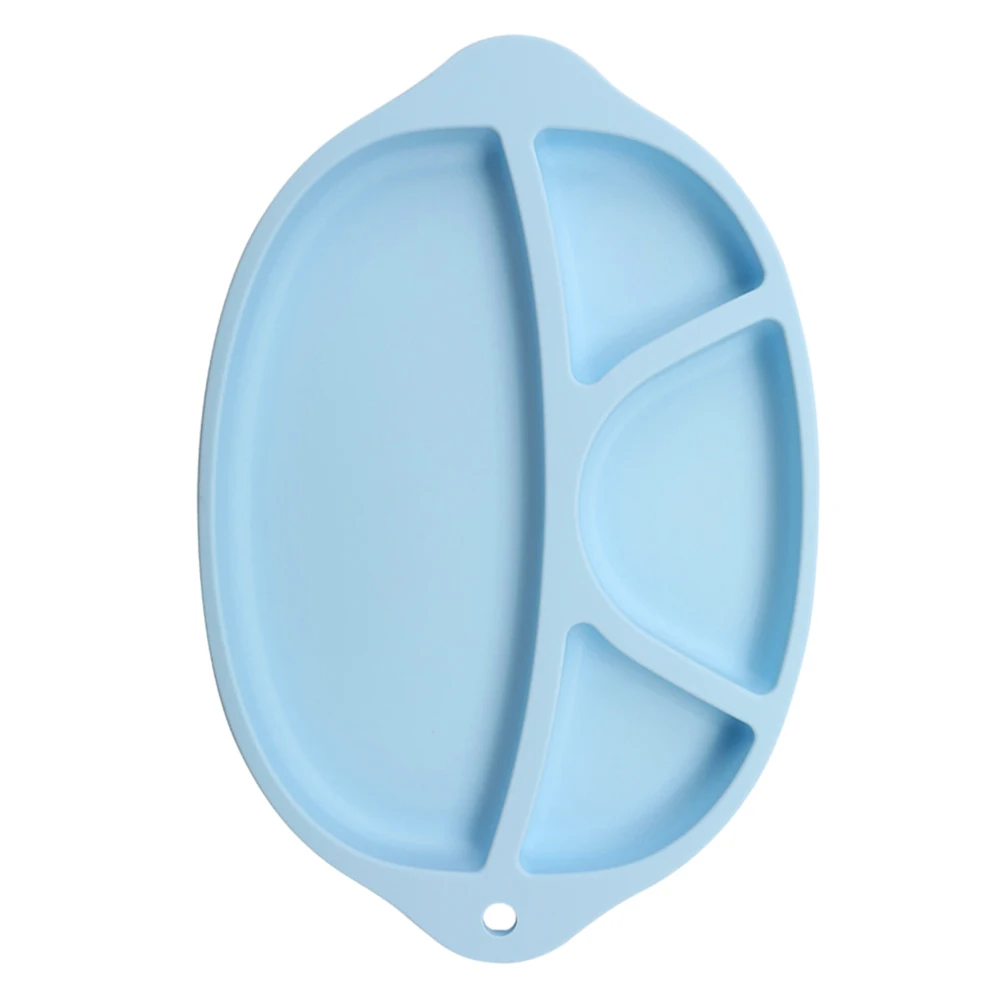 

Silicone Food Tray Baby Plates Dining Tray One piece Placemat Feeding Bowls Non slip Mat Easy Clean Durable Long Use Baby