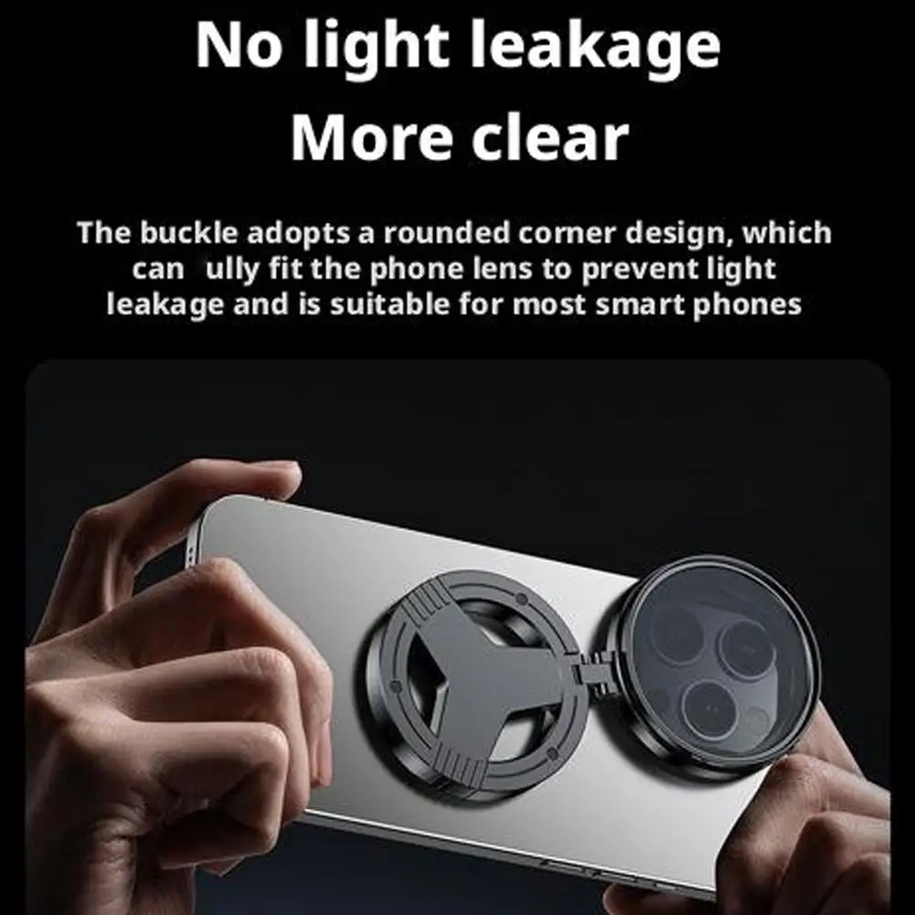 磁気式52mmスマホフィルターアダプター 調整可能なカラーレンズフィルター Vlogスマホ撮影用フィルターアダプター