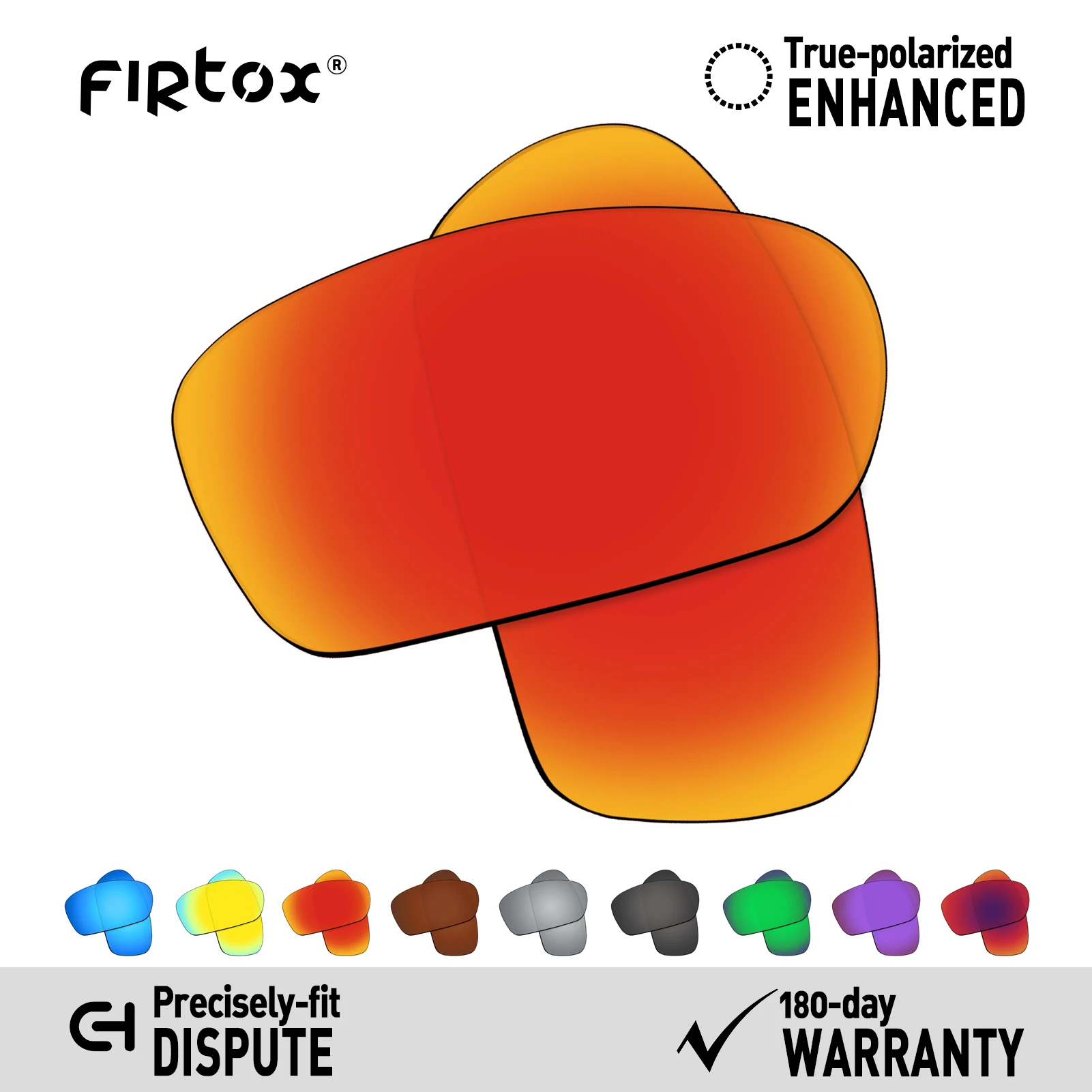 Firtox True UV400 Polarized Lenses Replacement for Oakley Dispute OO9233 Sunglasses (Lens Only) - Multiple Colors