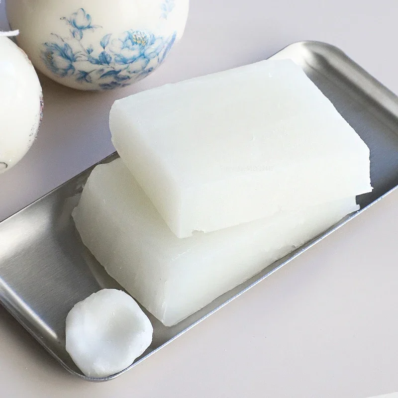 500g Microcrystalline Soft Wax Solid Block Shape Additive DIY Aromatherapy Decorative Candle Making Kneading Molding Material