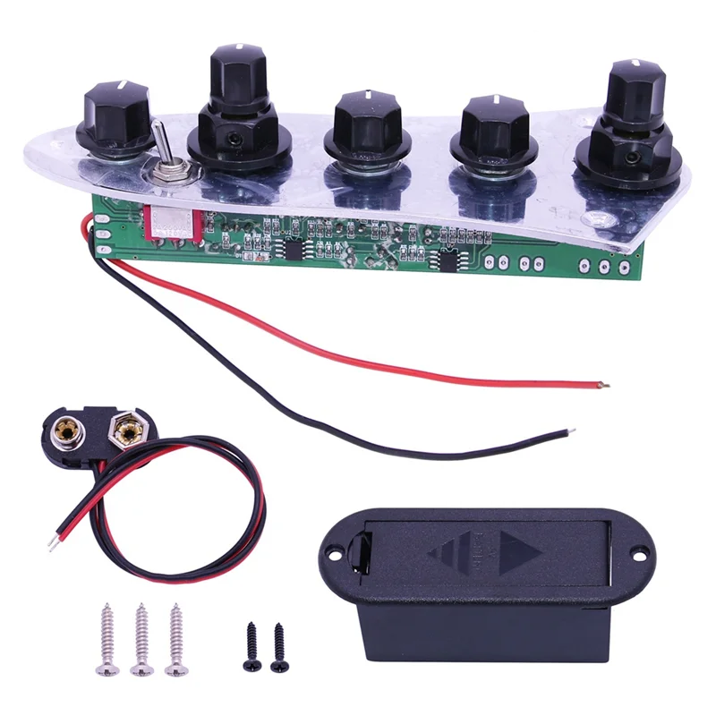 

Hot sale 5 Jazz Bass Loaded Wired Control Plate for 4/5 String Bass Guitar Parts