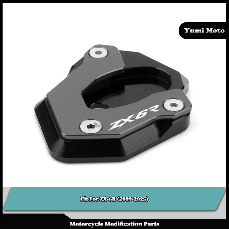 

Fit For KAWASAKI ZX6R ZX-6R ZX 6R 2009-2025 2024 2023 2022 2021 Motorcycle Kickstand Foot Side Stand Extension Pad Support Plate
