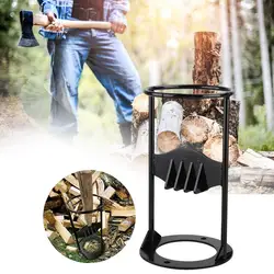 Metal Wood Splitter Heavy Duty Log Splitter Manual Kindling Splitter Wedge Outdoor Camping Cooking Firewood Chopping Tool