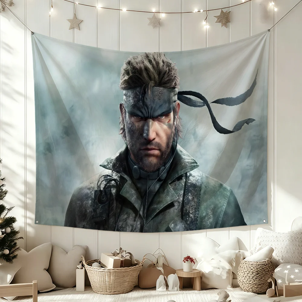 Game M-Metal Gear Solid Delta Snake Eater Flag Polyester Flags For Party Club Outdoor Interior Wall Paper Decoration Banner Gift