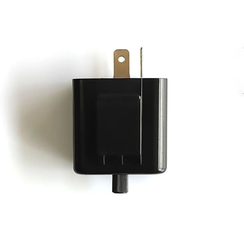 

12V Adjustable Motorcycle LED Flasher Relay ABS Black Turn Signal Blinker For Halogen Square Flashing Indicator Relays