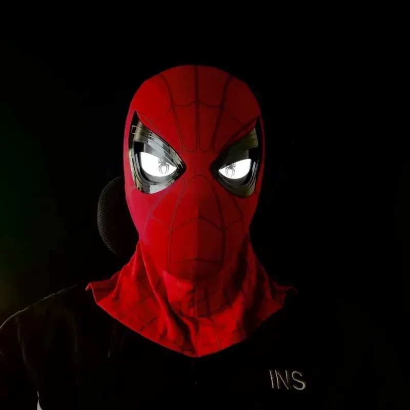 Spider-man：far From Home 1:1 Electronic Mask Ring Remote Control Cosplay Party Headgear Adults Kids Gift Toys