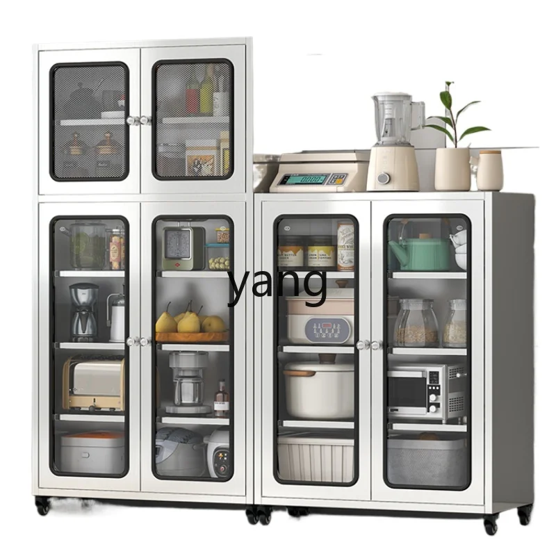 L'm'm304 Stainless Steel Sideboard Cabinet Home Kitchen Cabinet Multi-Layer Goal Net Dining Room Locker