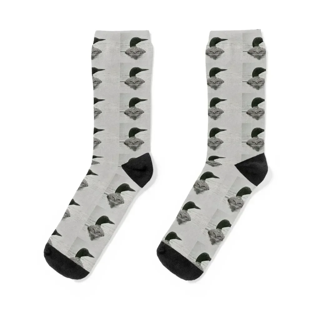 

Common Loon Socks christmass gift gym cartoon Boy Child Socks Women's