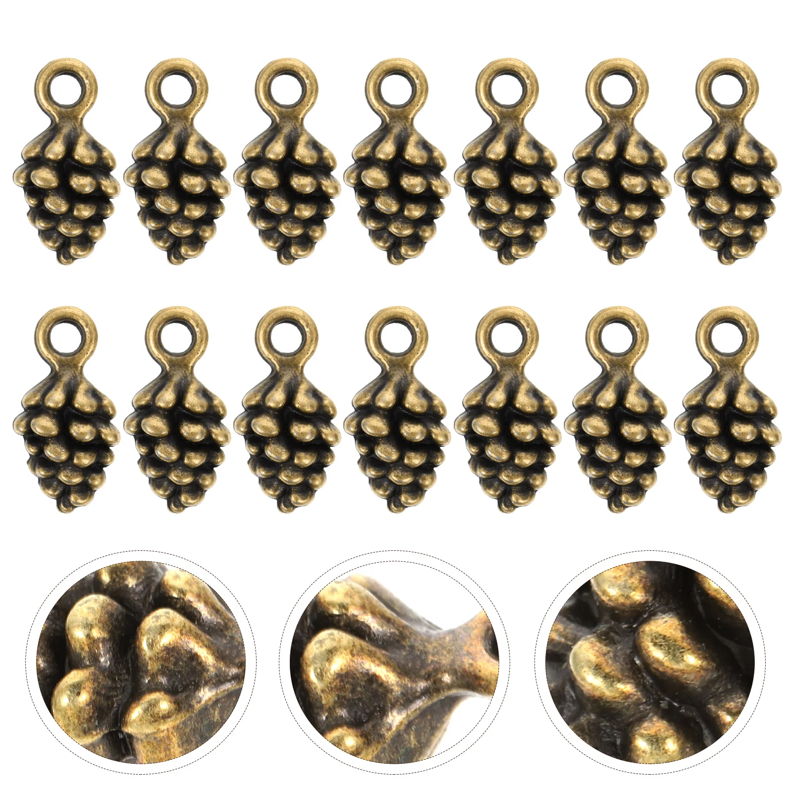 

Nature Nuts Charms Retro Pine Cone Pendant Ornament Winter Women Man Christmas Decorations