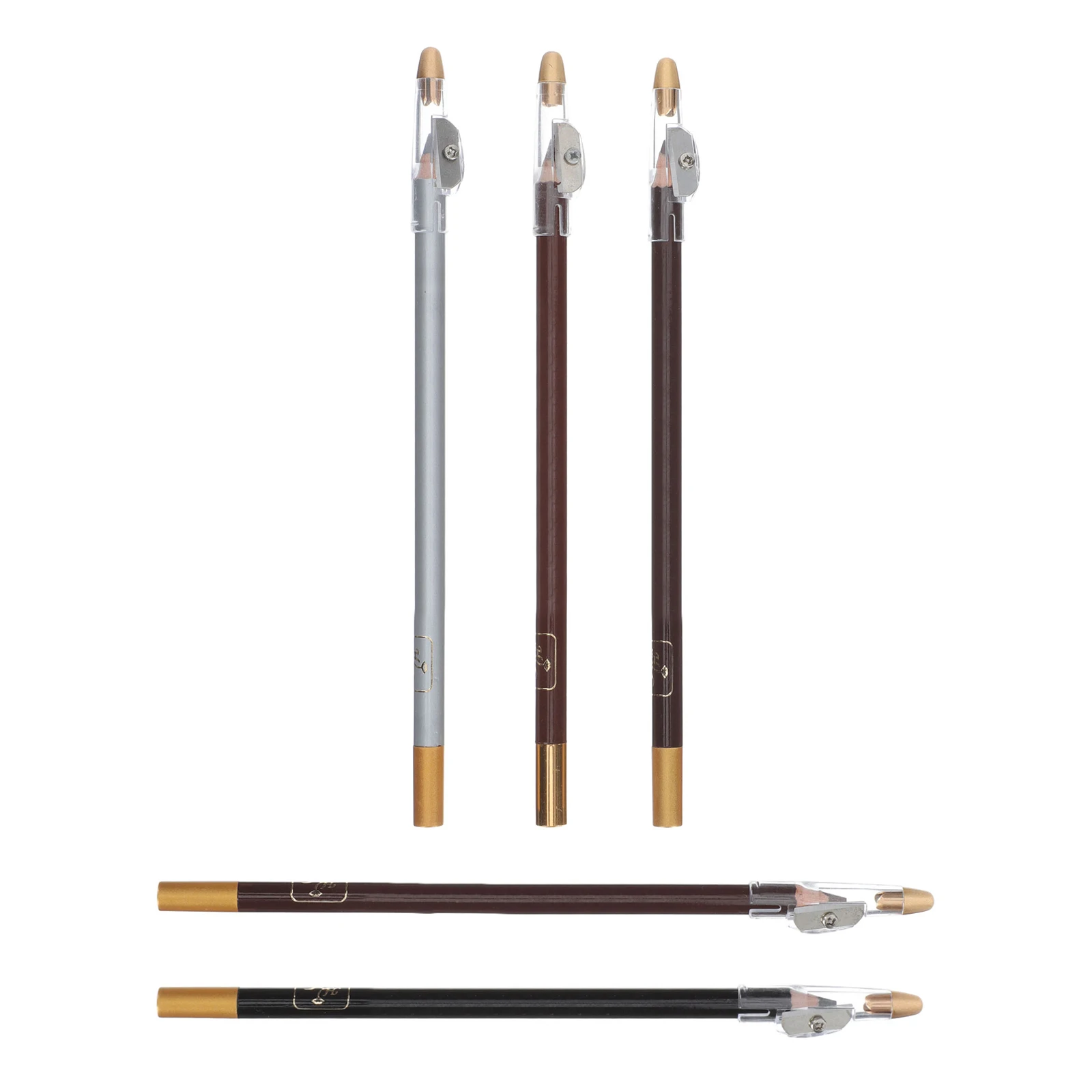 

5Pcs Eyebrow Makeup Pencils Wooden Portable Eyebrow Drawing Tools Professional Brow Pens Pencil Sharpener Brow Drawing Pens
