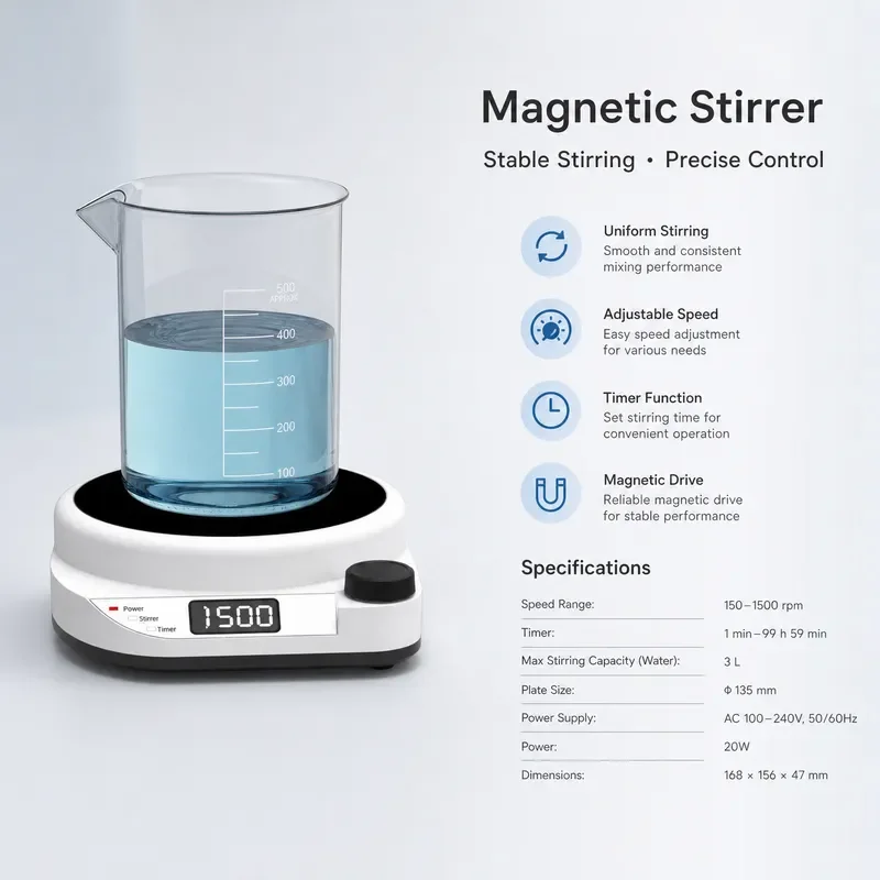 1 PCS Heating collector magnetic stirrer constant temperature multi-function